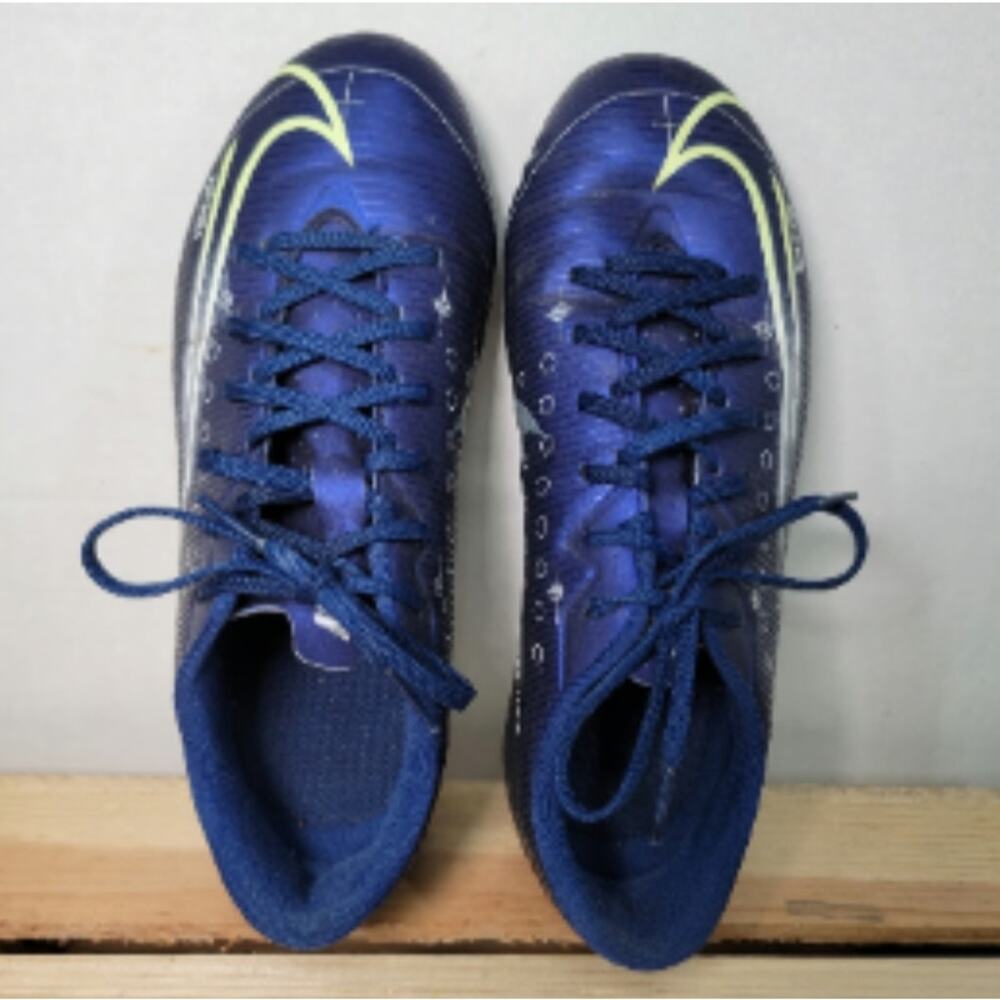 Nike Mercurial Vapor 13 Academy MDS FG MG Soccer Cleats Size 2.5 in Blue Void